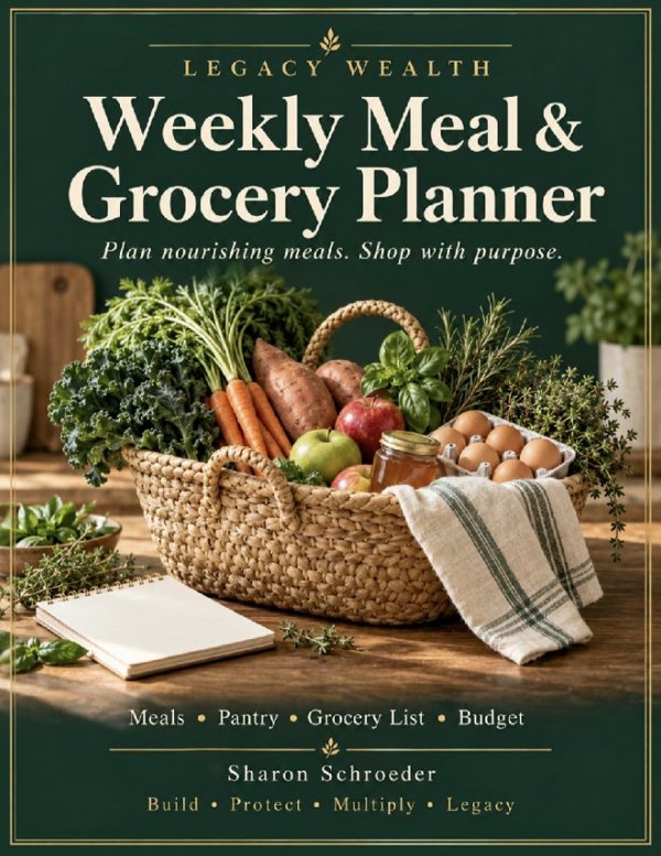 Cover of Weekly Meal and Grocery Planner