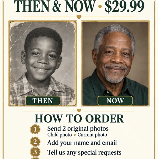 Then and Now child to adult sample